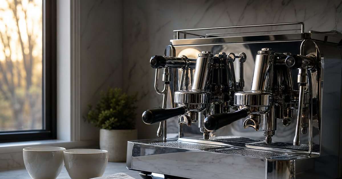 When should you leave a luxury espresso machine on all day versus powering it down?