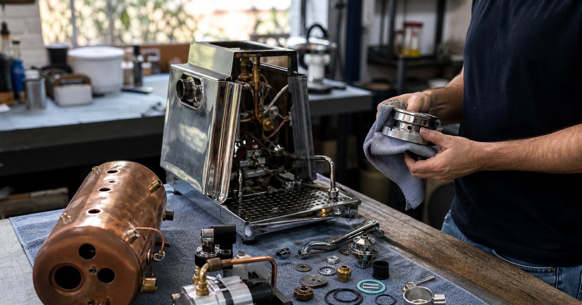 When should you rebuild an aging prosumer espresso machine instead of replacing it?