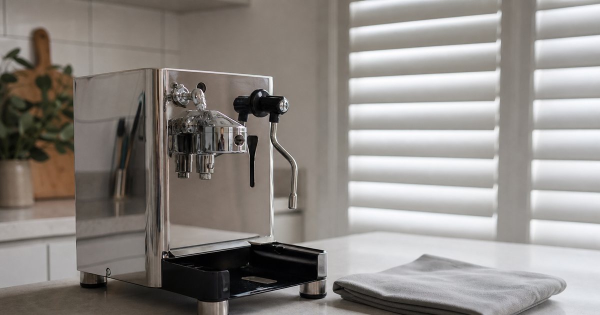 What should a homeowner do when a luxury espresso machine sits unused for several weeks?